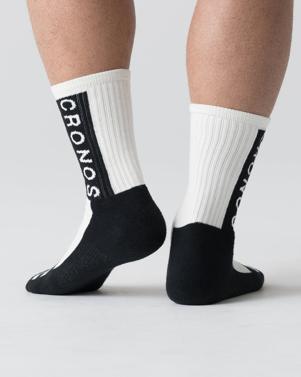 CRONOS BLOCK LOGO SOCKS【WHITE】