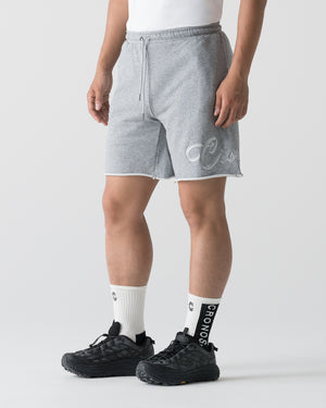 CRONOS SCRIPT RAW HEM SHORTS【M.GRAY】