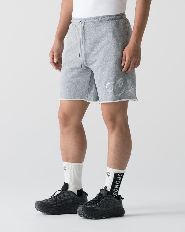 CRONOS SCRIPT RAW HEM SHORTS【M.GRAY】