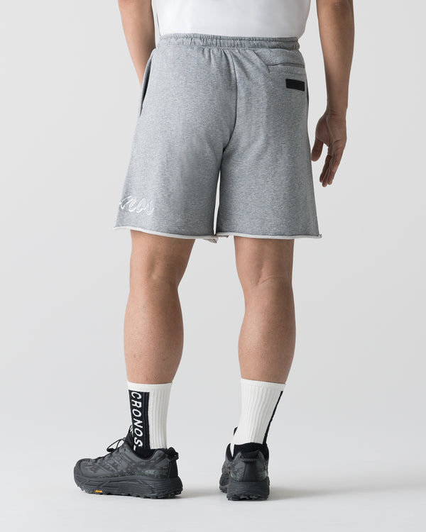 CRONOS SCRIPT RAW HEM SHORTS【M.GRAY】