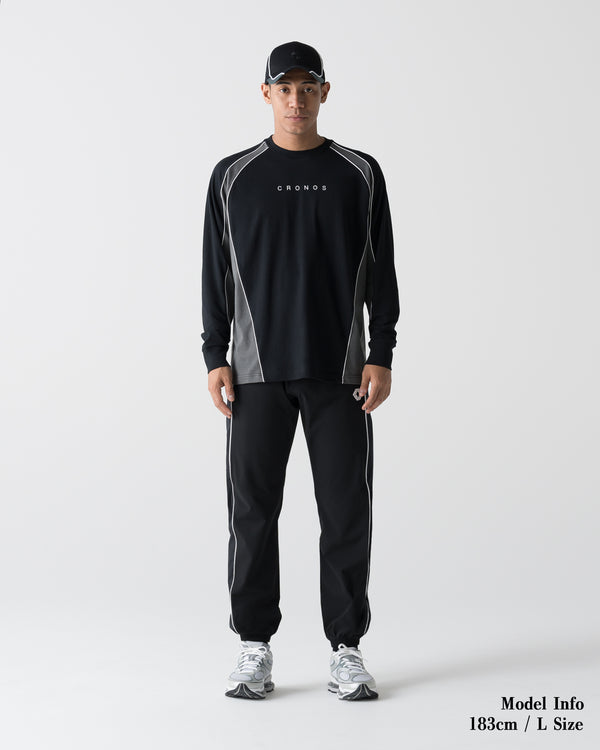 CRONOS ELEMENT L/S TEE【BLACK×GRAY】