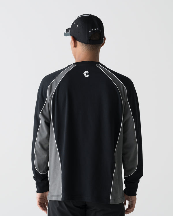 CRONOS ELEMENT L/S TEE【BLACK×GRAY】