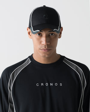 CRONOS PIPED CAP【BLACK】