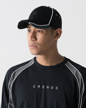 CRONOS PIPED CAP【BLACK】