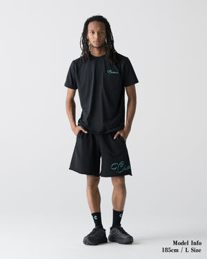 CRONOS SCRIPT POCKET S/S TEE【BLACK×T.BLUE】