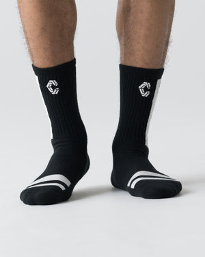 CRONOS BLOCK LOGO SOCKS【BLACK】