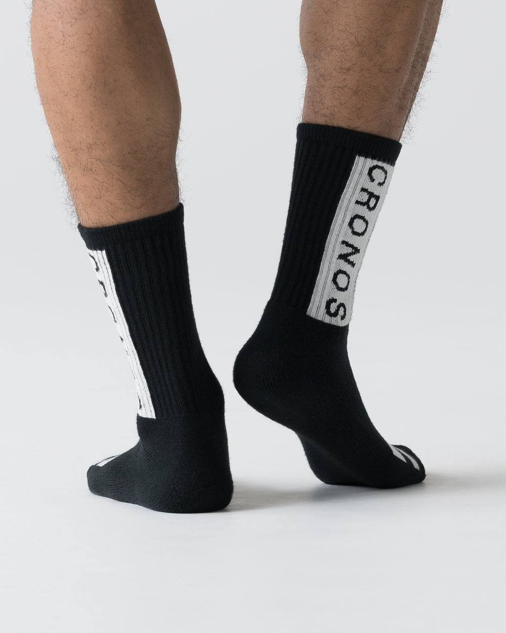 CRONOS BLOCK LOGO SOCKS【BLACK】