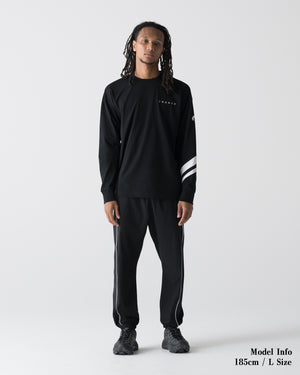 CRONOS VECTOR LINE L/S TEE【BLACK】