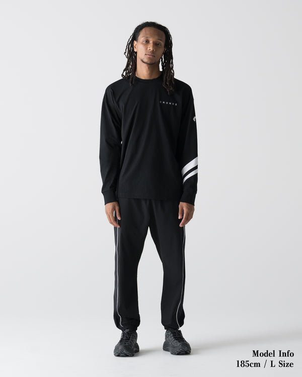 CRONOS VECTOR LINE L/S TEE【BLACK】