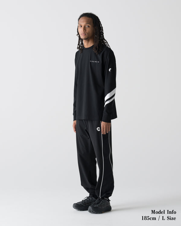 CRONOS VECTOR LINE L/S TEE【BLACK】