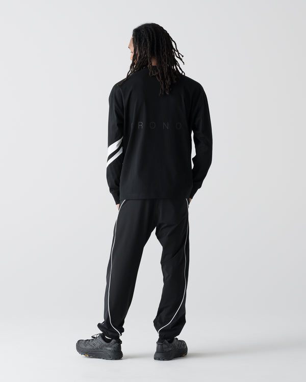 CRONOS VECTOR LINE L/S TEE【BLACK】