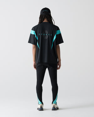 CRONOS CONTOUR S/S TEE【BLACK×T.BLUE】