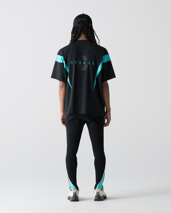 CRONOS CONTOUR SKINNY PANTS【BLACK×T.BLUE】