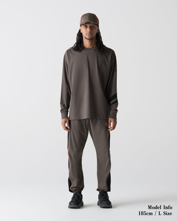 CRONOS VECTOR LINE L/S TEE【BROWN】