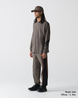 CRONOS VECTOR LINE L/S TEE【BROWN】