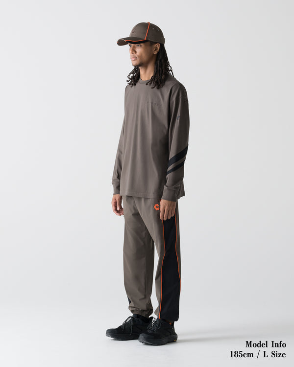 CRONOS VECTOR LINE L/S TEE【BROWN】
