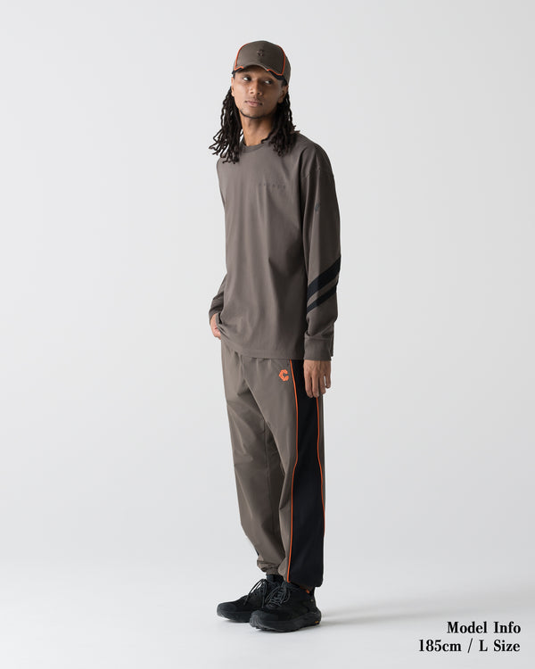 CRONOS VECTOR LINE L/S TEE【BROWN】