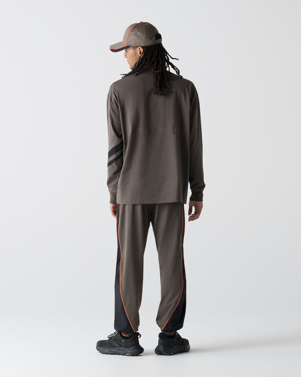 CRONOS VECTOR LINE L/S TEE【BROWN】