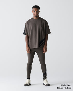 CRONOS VECTOR LINE SKINNY PANTS【BROWN】