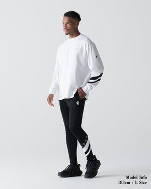 CRONOS VECTOR LINE L/S TEE【WHITE】