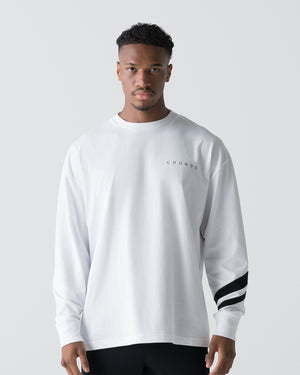 CRONOS VECTOR LINE L/S TEE【WHITE】