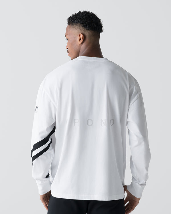 CRONOS VECTOR LINE L/S TEE【WHITE】