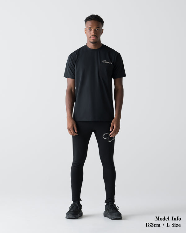CRONOS SCRIPT POCKET S/S TEE【BLACK】