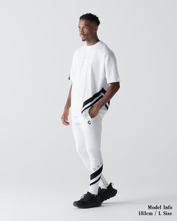 CRONOS VECTOR LINE SKINNY PANTS【WHITE】