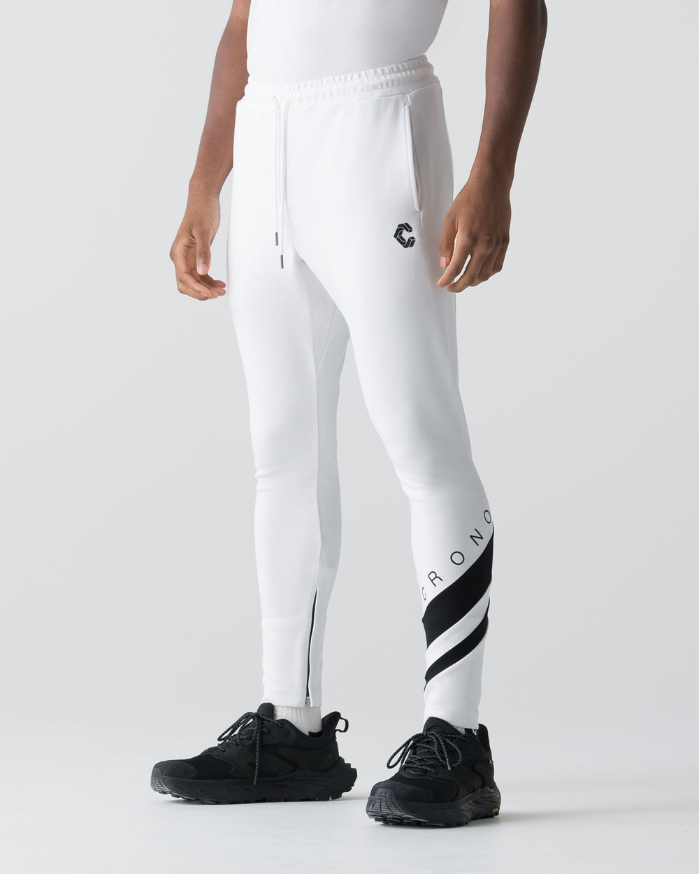 CRONOS VECTOR LINE SKINNY PANTS【WHITE】