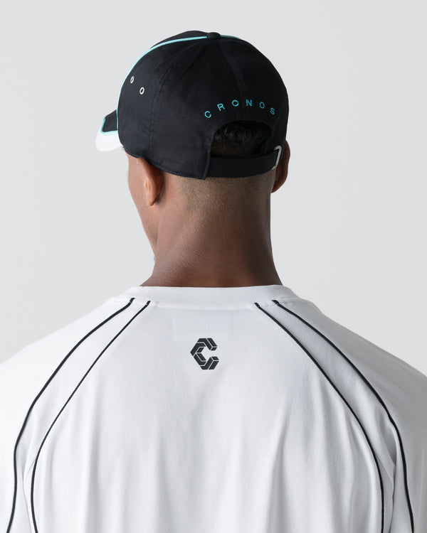 CRONOS PIPED CAP【BLACK×WHITE】