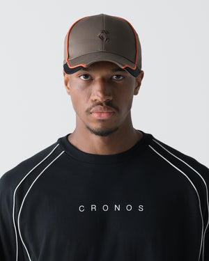 CRONOS PIPED CAP【BROWN】