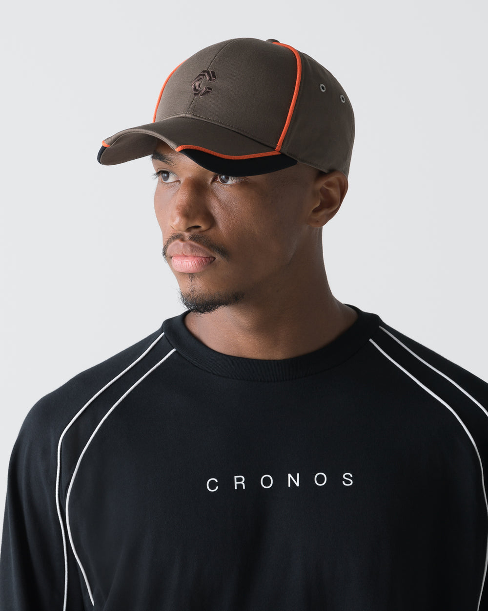 CRONOS PIPED CAP【BROWN】