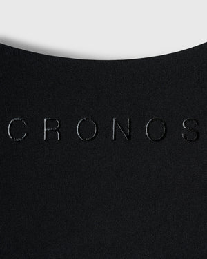 CRONOS WOMEN GATHER T-SHIRT【BLACK】
