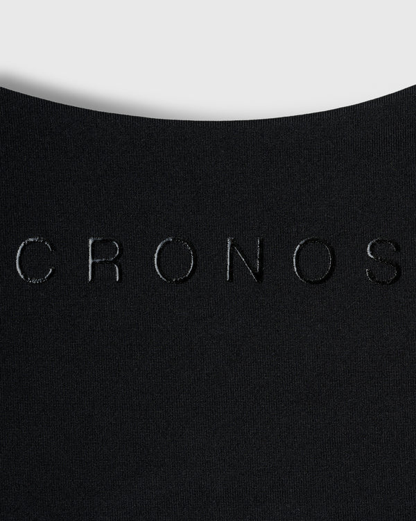 CRONOS WOMEN GATHER T-SHIRT【BLACK】