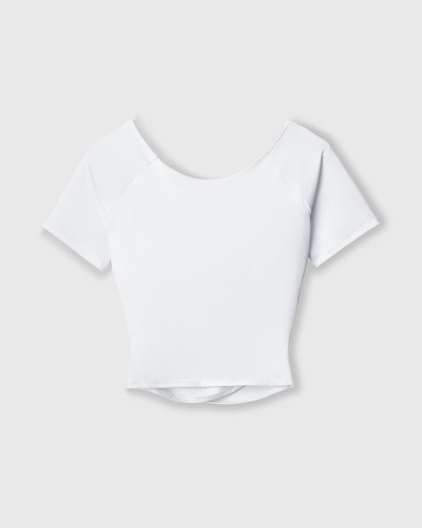 CRONOS WOMEN GATHER T-SHIRT【WHITE】