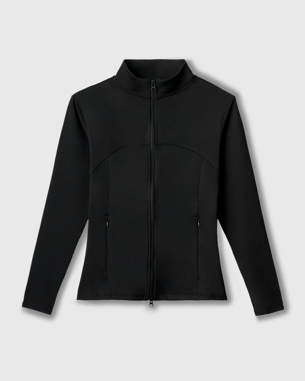 CRONOS WOMEN STAND COLLAR TRACK BLOUSON【BLACK】