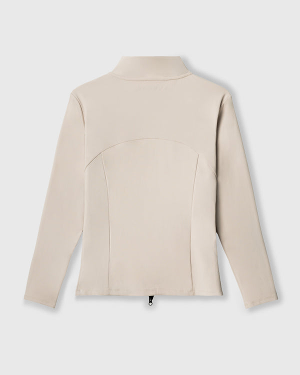 CRONOS WOMEN STAND COLLAR TRACK BLOUSON【BEIGE】