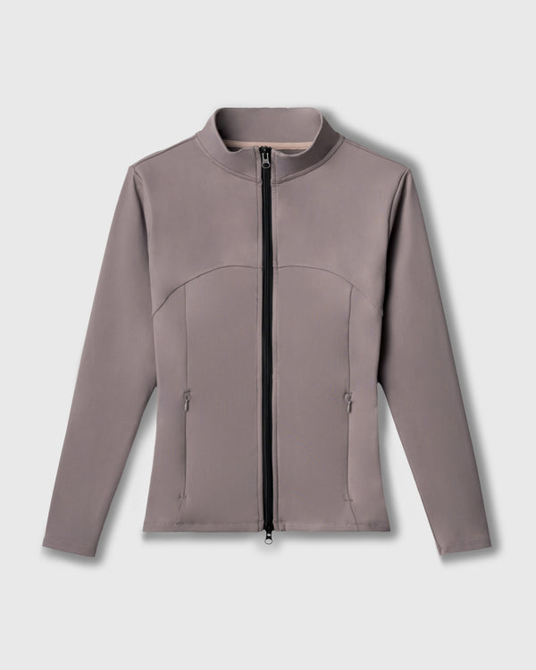 CRONOS WOMEN STAND COLLAR TRACK BLOUSON【GRAY】
