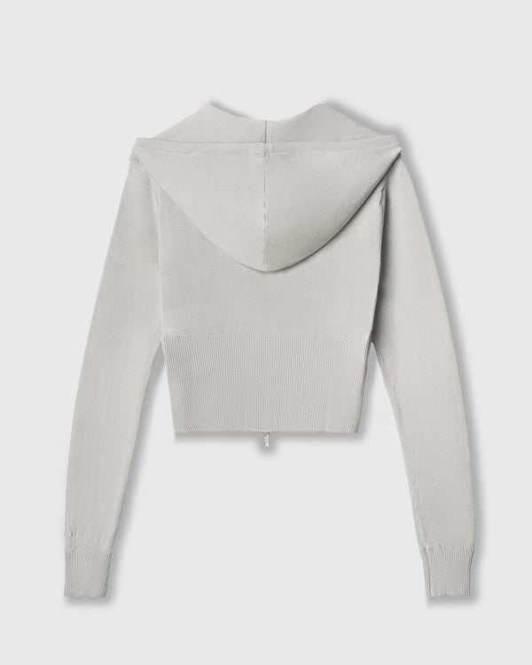 CRONOS WOMEN KNIT ZIP HOODIE【GREIGE】