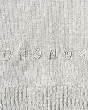 CRONOS WOMEN KNIT ZIP HOODIE【GREIGE】