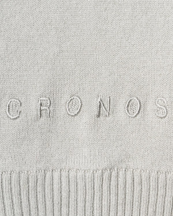 CRONOS WOMEN KNIT ZIP HOODIE【GREIGE】