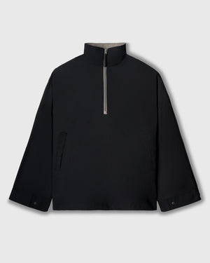 CRONOS WOMEN FRAME HALF ZIP BLOUSON【BLACK】