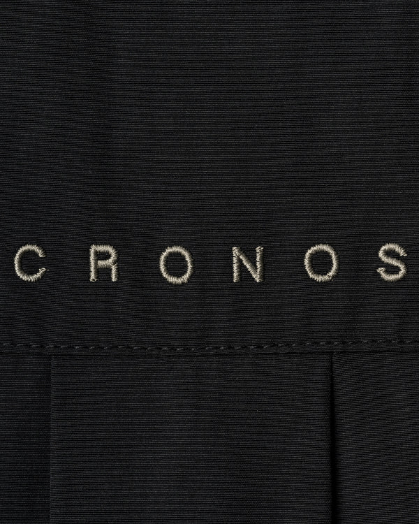 CRONOS WOMEN FRAME HALF ZIP BLOUSON【BLACK】