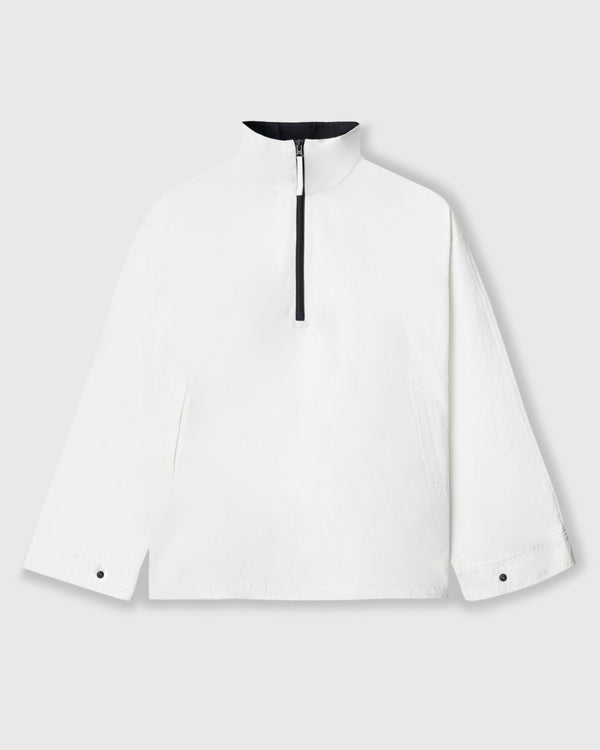 CRONOS WOMEN FRAME HALF ZIP BLOUSON【WHITE】