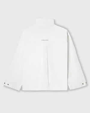 CRONOS WOMEN FRAME HALF ZIP BLOUSON【WHITE】