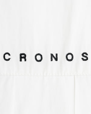 CRONOS WOMEN FRAME HALF ZIP BLOUSON【WHITE】
