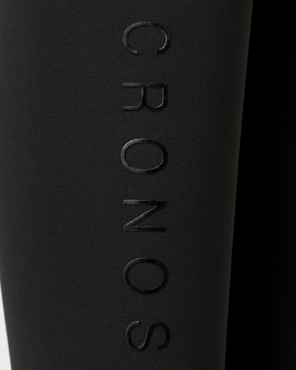CRONOS WOMEN TRACK LEGGINGS【BLACK】