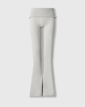 CRONOS WOMEN KNIT FLARE PANTS【GREIGE】