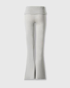CRONOS WOMEN KNIT FLARE PANTS【GREIGE】