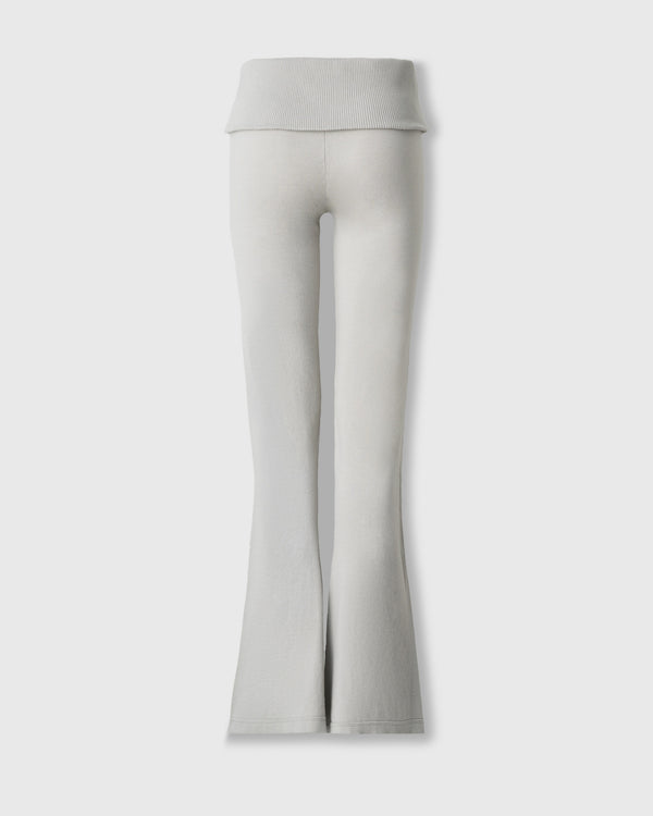 CRONOS WOMEN KNIT FLARE PANTS【GREIGE】